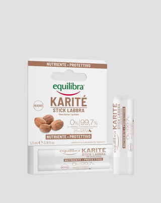 Lūpų balzamas su taukmedžio sviestu, simondsijų aliejumi ir vitaminu E Equilibra - 1