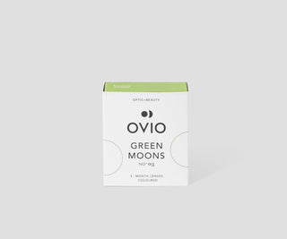 Ovio žali kontaktiniai lęšiai su sidabriniu krašteliu Green Moons Nr.3 3 Ovio - 1