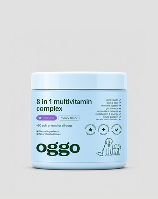 Multivitaminas šunims 8 in 1 imunitetui, kailiui ir gyvybingumui Oggo 180 g - 1