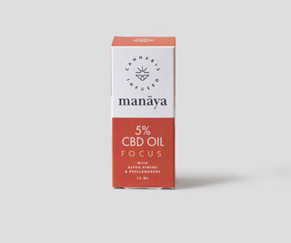 Manaya 5% CBD aliejus koncentracijai gerinti Focus