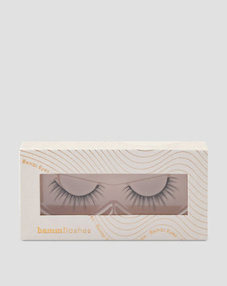 Bamm!lashes daugkartinio naudojimo 2d minkštos ir lengvos dirbtinės blakstienos ant juostelės Bambi Eyes - 1