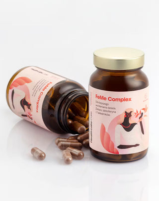 Geležies absorbcijos palaikymo papildas FeMe Complex Health Labs Care 60 kapsulių - 3