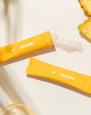 GlowMe geriamasis kolagenas su ananasų-mango skoniu Health Labs Care 30 paketėlių - 2