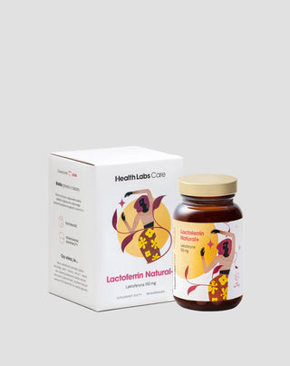 Maisto papildas su laktoferinu 150 mg iš karvės pieno Lactoferrin Natural+ Health Labs Care 30 kapsulių - 1