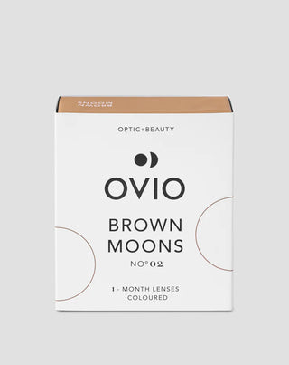 Ovio rudi riešutmedžio spalvos kontaktiniai lęšiai Brown Moons nr.2 2 Ovio - 1