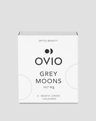 Ovio pilko grafito spalvos kontaktiniai lęšiai Grey Moons Nr.3 3 Ovio - 1