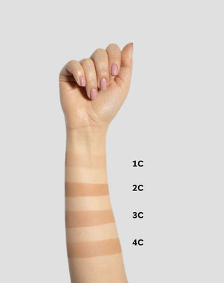 Šviečianti ir nepermatoma presuota veido pudra 1C šiltos smėlio spalvos lluminating Paese - 2