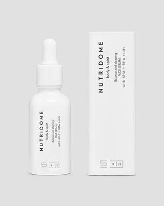 Nutridome AHA+BHA rūgštinis pilingo serumas veidui 30 ml
