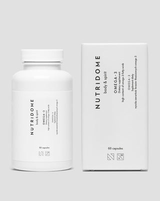Nutridome Omega-3 imunitetui ir normaliam smegenų, širdies ir regėjimo funkcionavimui (60 kapsulių)