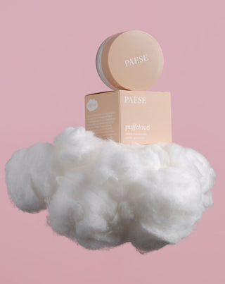Puff Cloud sausa akių pudra išlygina ir ištrina senėjimo požymius Paese