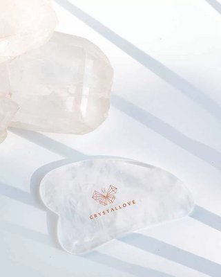 Crystallove gua sha veido masažo plokštelė su kristalų valomosiomis savybėmis - 2