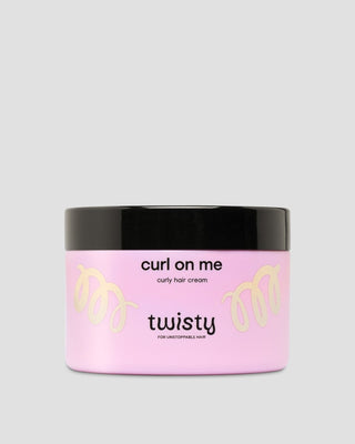 Twisty kremas garbanotiems plaukams formuoti su linų sėmenų ir avižų ekstraktu Curl On Me - 1