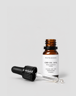 CBD aliejus 30% lašeliais, broad spectrum be THC su CBG ir CBN Nutridome