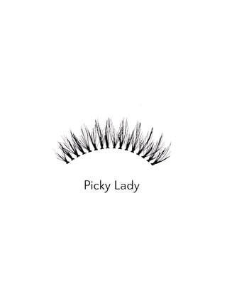 Bamm!lashes daugkartinio naudojimo 2d dirbtinės blakstienos lengvos ir minkštos Picky Lady - 2