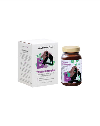 B grupės vitaminų kompleksas be glitimo ir laktozės Health Labs Care 60 kapsulių - 2