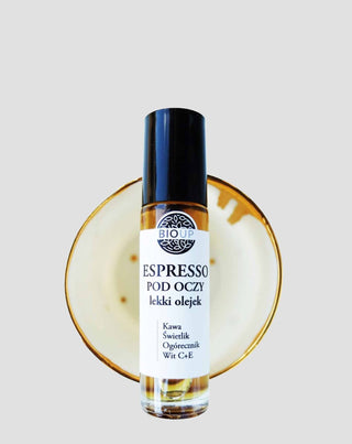 Lengvas akių aliejus nuo senėjimo su ežiuole ir agurklės aliejumi Espresso BIOUP - 2