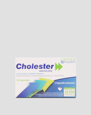 GardenPharm kapsulės normaliam cholesterolio kiekiui palaikyti Cholester (30 kapsulių) - 1