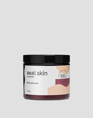 Skaidrinantis, stangrinantis ir švelninantis ghassoul molis riebiai, normaliai odai Mel Skin - 1