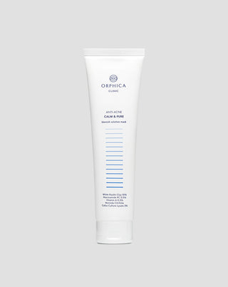 Valomoji ir regeneruojanti kaukė spuoguotai odai su baltojo molio Anti-Acne Orphica Clinic 100 ml