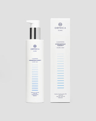 Micelinis vanduo makiažui valyti ir prausti jautriai bei į spuogus linkusiai odai su šlapalu, hialurono ir glikolio rūgštimis, 200 ml, Cleansing Orphica Clinic